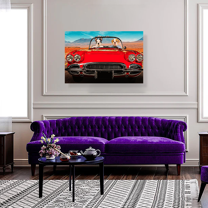 Road Trip Duo - Custom Pet Portrait